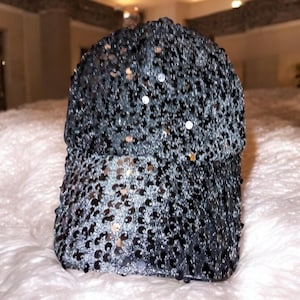 Cap Damen Paillettenbesetzt - Verstellbarer Trucker Cap, Bling Pferdeschwanz Baseball Cap Geschenk