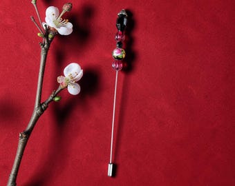 Stick Hat Pin Handmade Victorian Inspired