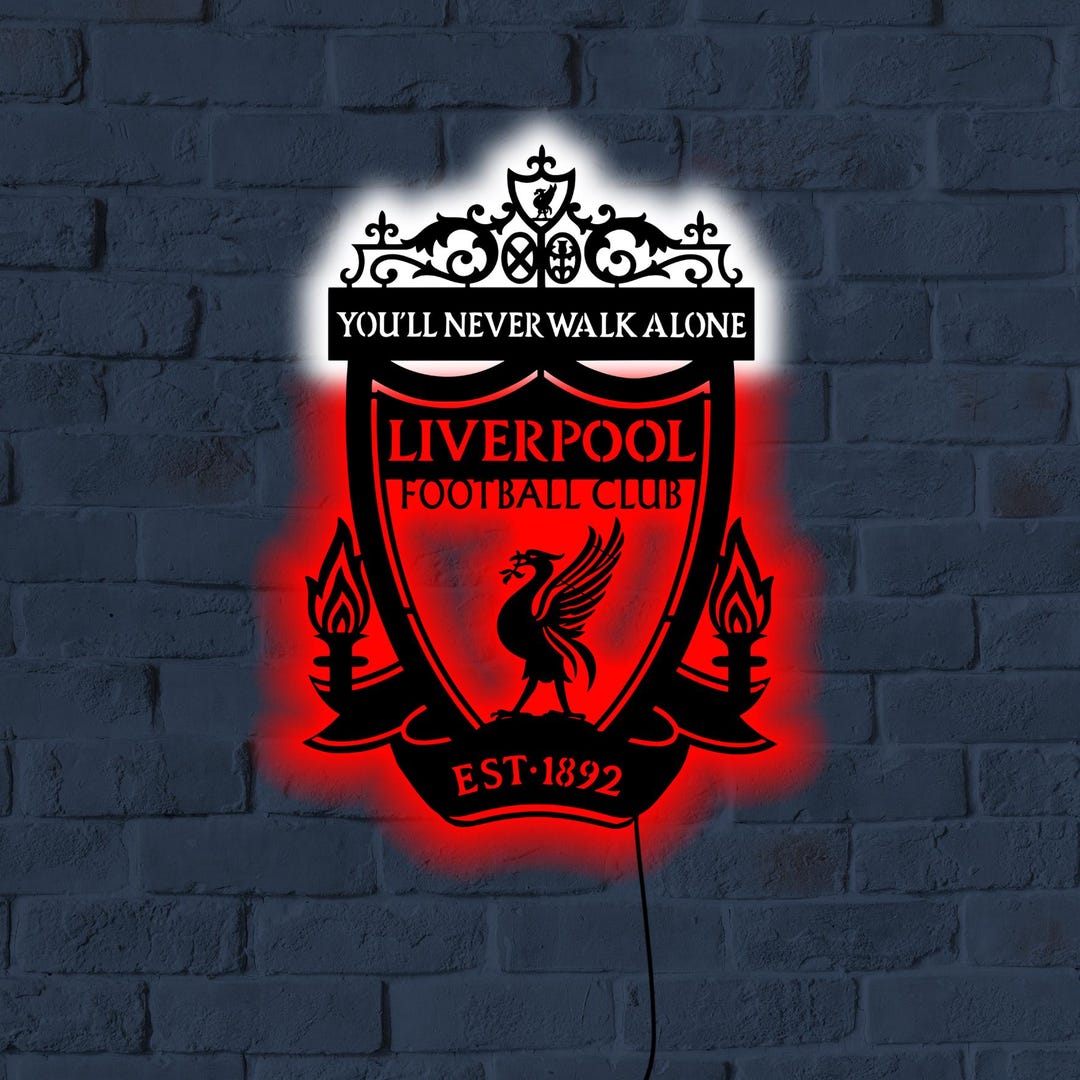 Liverpool LED Sign: Football Club Wall Decor, Game Room Light - Etsy UK
