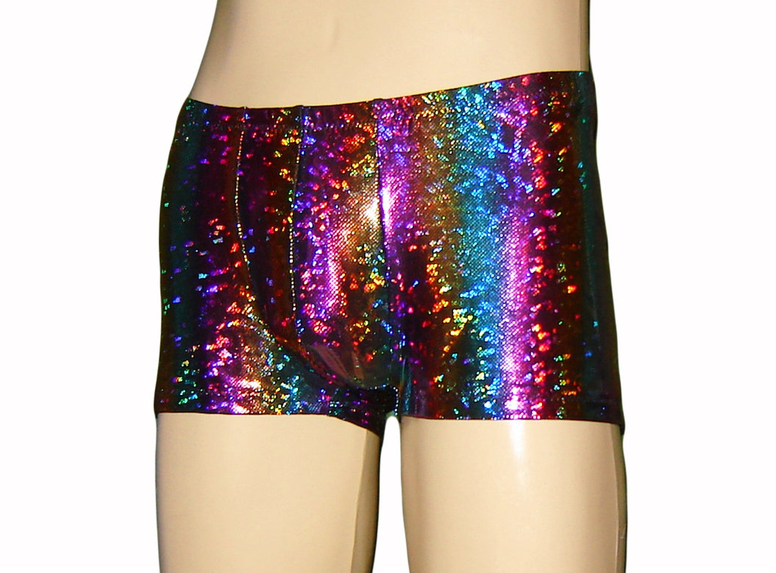 Men's Holographic Pouch Shorts Fuchsia Pink Booty Shorts Etsy