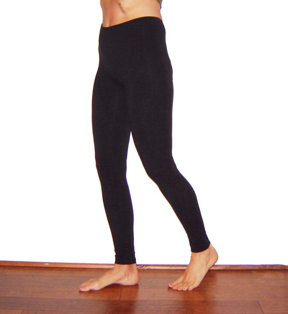 Hemp and Bamboo Leggings Eco Friendly Black for Women and Men