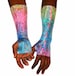 9 Colors Holographic Thumb Hole Gloves Sparkly Arm Warmers Pride Rave Festival Burningman Halloween stocking Christmas Hanukkah Kwanzaa 