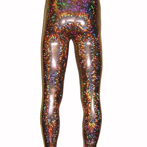 Gold Holographic Leggings Burningman Halloween Festival - Etsy