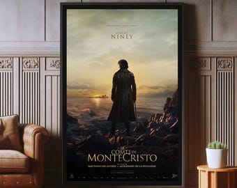 The Count of Monte-Cristo 2024 Film Poster, High Quality Canvas Print, Popular Poster Prints for Wall Aesthetic Decor, A1,A2,A3,A4,A5,27X40