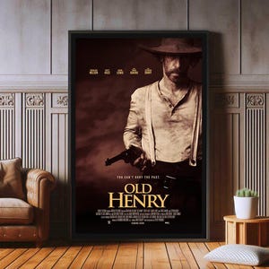 Old Henry Movie Poster, High Quality Canvas Print, Popular Poster Prints for Wall Aesthetic Decor, A1,A2,A3,A4,A5,27X40