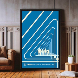 Die Fantastischen Vier: Erste Schritte Filmplakat, Hochwertige Leinwand, Die Fantastischen Vier Beliebte Poster Drucke für Wandästhetisches Dekor