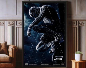 Spiderman 3 Canvas Poster Print: Wall Art Decor