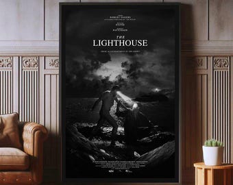 The Lighthouse Film Poster, High Quality Canvas Print, Popular Poster Prints for Wall Aesthetic Decor, A1,A2,A3,A4,A5,27X40