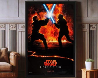 Star Wars Episode III Canvas Poster: Revenge Of The Sith Wall Art