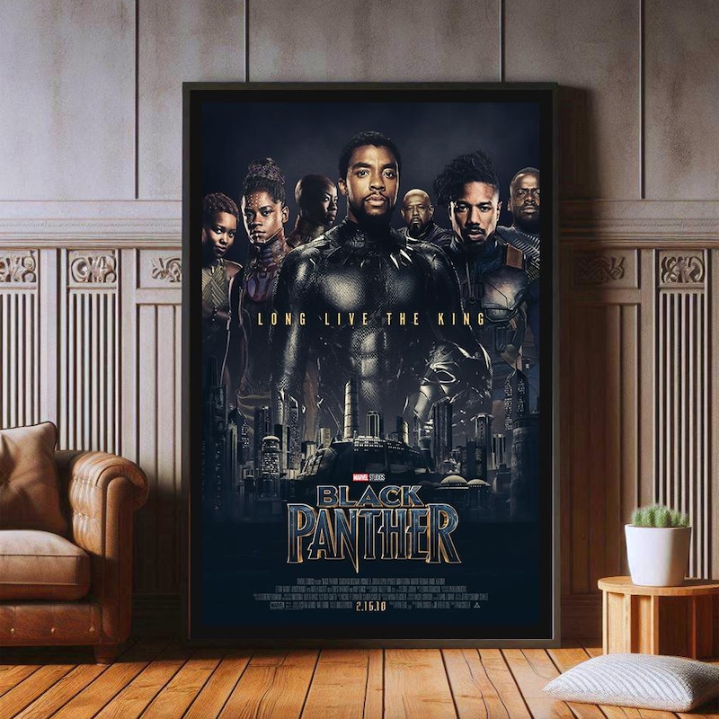 Black Panther Movie Poster - Etsy