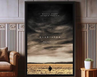 Gladiator Film Poster, High Quality Canvas Print, Popular Poster Prints for Wall Aesthetic Decor, A1,A2,A3,A4,A5,27X40