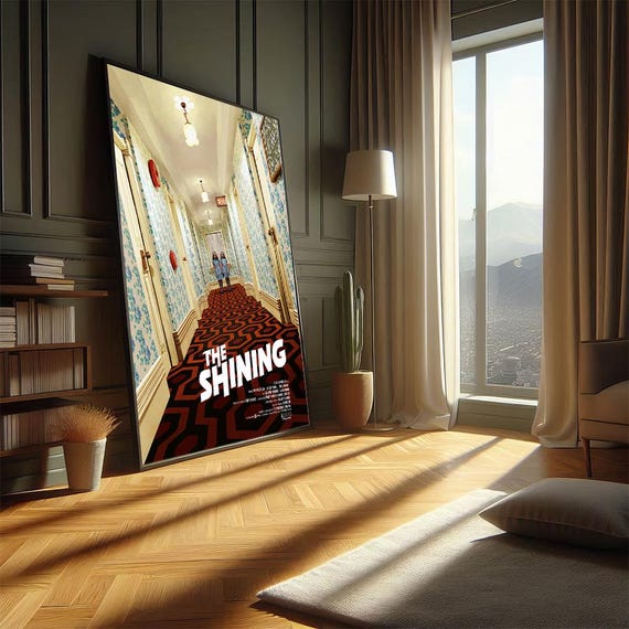 シャイニング映画ポスター、高品質キャンバスプリント、壁の美的装飾に