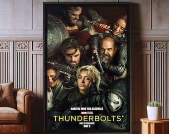 Thunderbolts* Film Poster, High Quality Canvas Print, Popular Poster Prints for Wall Aesthetic Decor, A1,A2,A3,A4,A5,27X40