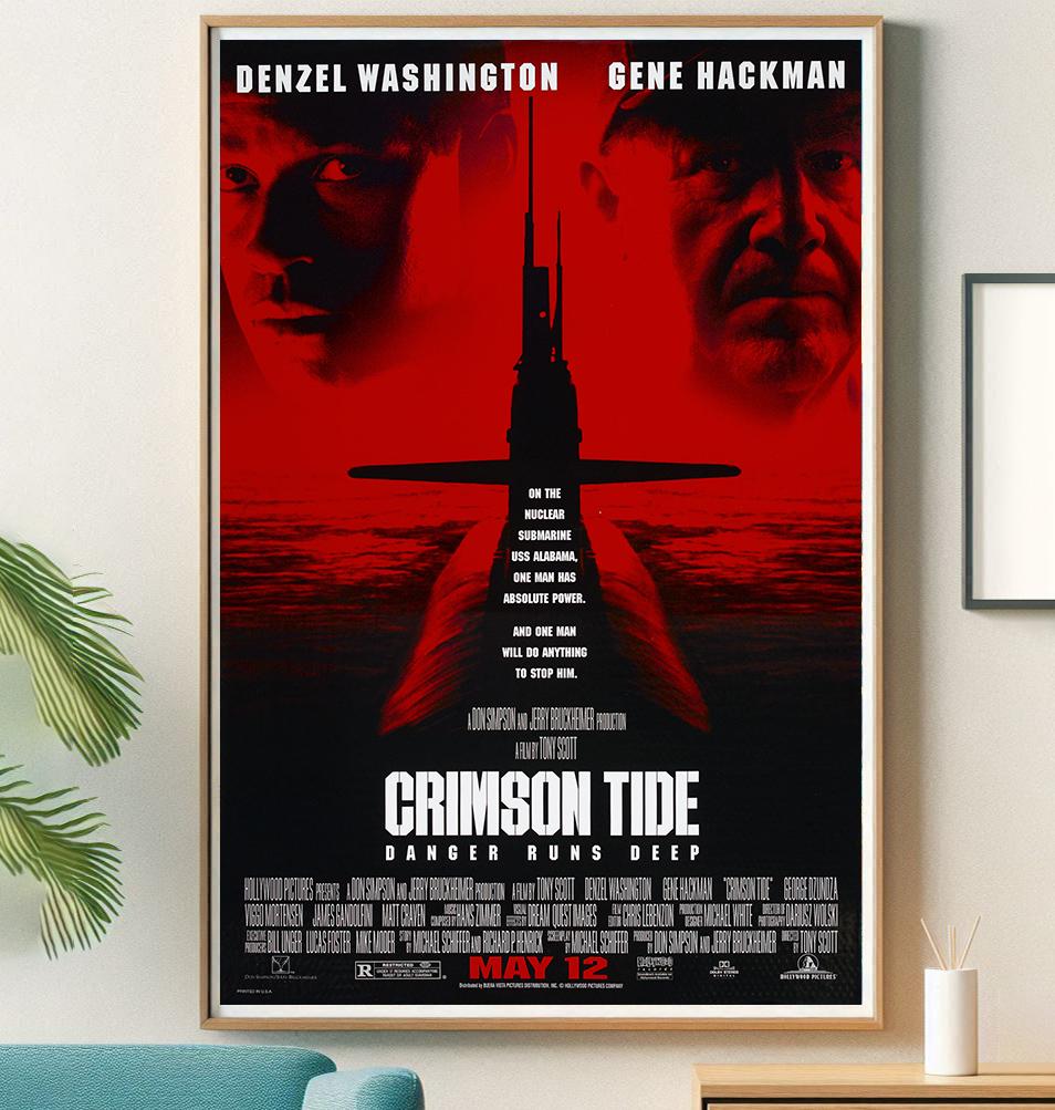 クリムゾン・タイド 映画ポスター：デンゼル・ワシントン、ジーン