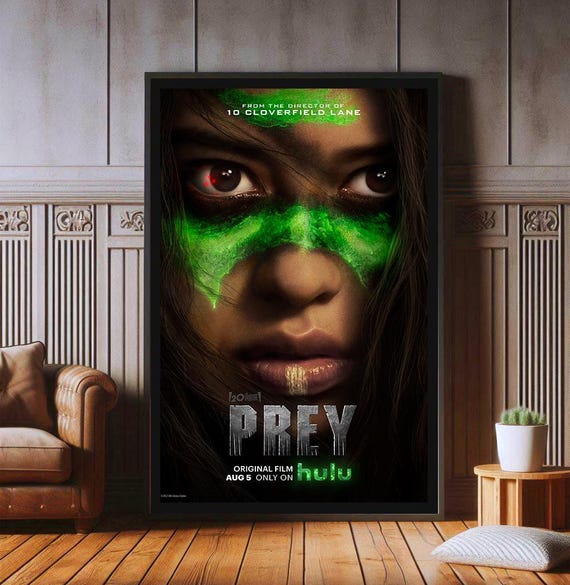 Prey Movie Poster, High Quality Canvas Print, Popular Poster