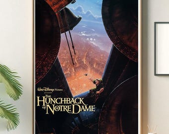ノートルダムの鐘 映画ポスター 高品質キャンバスプリント 壁装飾に