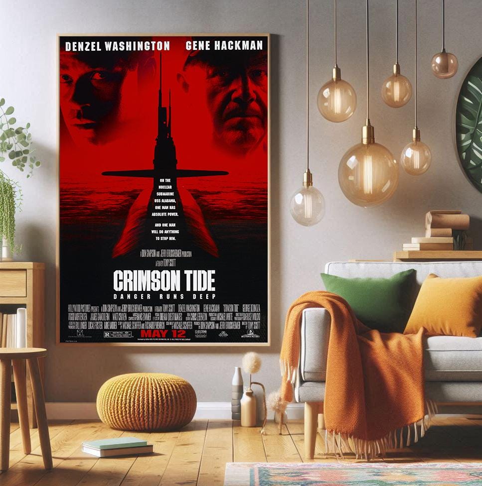 クリムゾン・タイド 映画ポスター：デンゼル・ワシントン