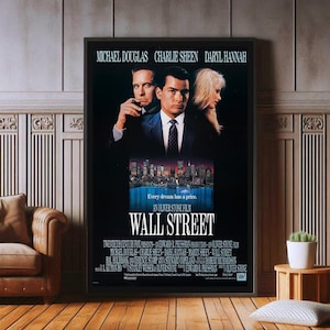 Wall Street Film Poster, hochwertige Leinwand, beliebte Poster für ästhetische Wanddekoration, A1, A2, A3, A4, A5, 27X40