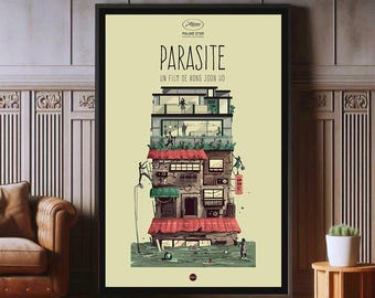 Parasite Film Poster, High Quality Canvas Print, Popular Poster Prints for Wall Aesthetic Decor, A1,A2,A3,A4,A5,27X40