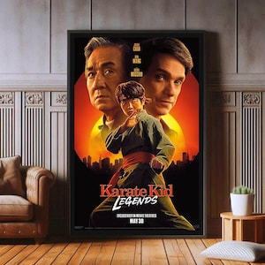 Póster de la película Karate Kid Legends, impresión en lienzo de alta calidad, impresiones de póster populares para decoración estética de pared, A1, A2, A3, A4, A5, 27 x 40