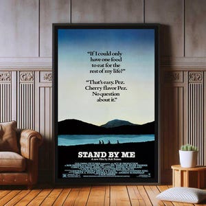 Póster de la película Stand By Me, impresión en lienzo de alta calidad, impresiones de póster populares para decoración estética de pared, tamaño A1, A2, A3, A4, A5, 27 x 40