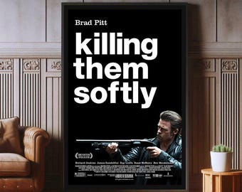Killing Them Softly - Brad Pitt Movie Poster, Canvas Print