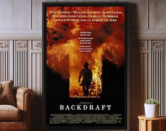 バックドラフト（1991）映画ポスターアートプリント：ホーム