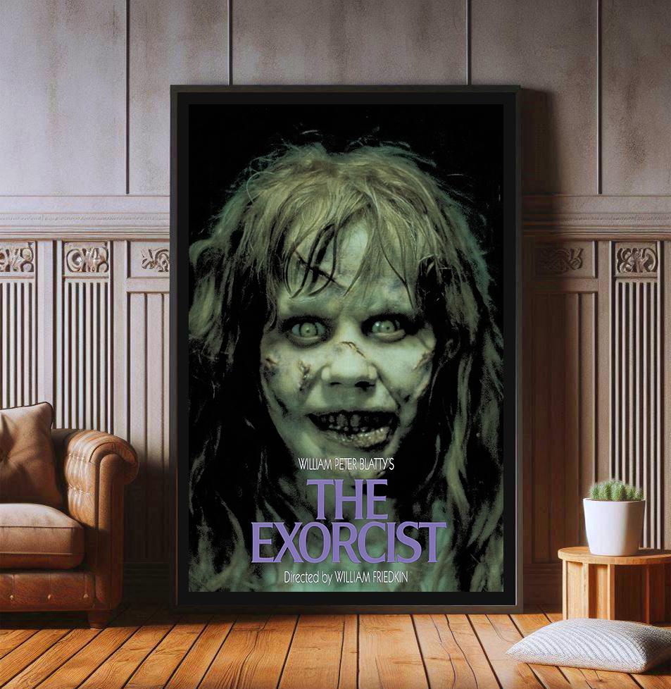 The Exorcist Film Poster, High Quality Canvas Print, Popular