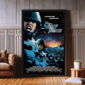 Raumschiff Troopers Filmplakat, hochwertige Leinwanddruck, beliebte Poster für Wandästhetik, A1, A2, A3, A4, A5, 27X40
