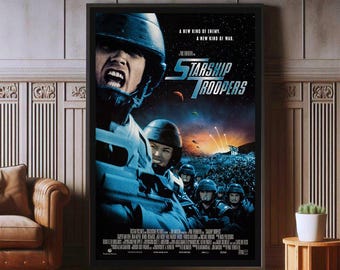 Starship Troopers Film Poster, High Quality Canvas Print, Popular Poster Prints for Wall Aesthetic Decor, A1,A2,A3,A4,A5,27X40