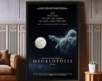 Megalopolis 2024 Movie Poster, High Quality Canvas Print, Popular Poster Prints for Wall Aesthetic Decor, A1,A2,A3,A4,A5,27X40