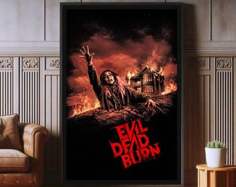 Evil Dead Burn Movie Poster, High Quality Canvas Print, 2026 Popular Poster Prints for Wall Aesthetic Decor, A1,A2,A3,A4,A5,27X40