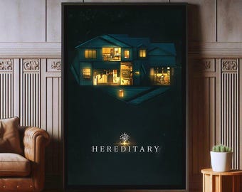 Hereditary Film Poster, High Quality Canvas Print, Popular Poster Prints for Wall Aesthetic Decor, A1,A2,A3,A4,A5,27X40
