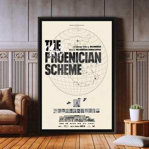 Filmaffisch med The Phoenician Scheme (2025), högkvalitativt canvastryck, populära affischtryck för estetisk väggdekor, A1, A2, A3, A4, A5, 27X40