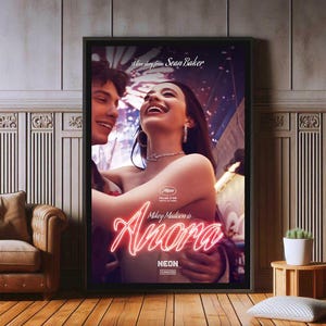Anora Film Poster, High Quality Canvas Print, Popular Poster Prints for Wall Aesthetic Decor, A1,A2,A3,A4,A5,27X40&#39;&#39;