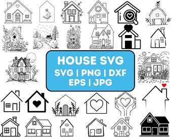 House Svg House Clipart House Png House Vector House Clip Art House ...