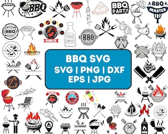 Barbeque SVG Bundle, BBQ Svg Bundle, BBQ Svg, Grilling Svg, Kitchen Svg, Bbq Cut Files , Bbq Clipart, Grilling Clipart, Food Svg