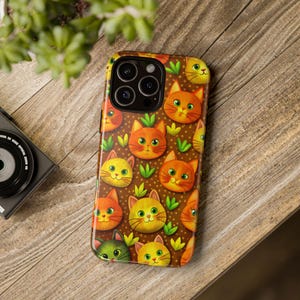 Custodia per iPhone 16, Samsung S24, Google Pixel 8 Pro, custodia per iPhone 16 Pro, custodia rigida per iPhone 16, design della custodia per iPhone 15, design del gatto per iPhone