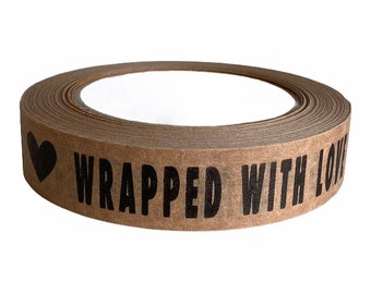 Kraft Tape Adhesive Paper Tape  (54 yards x 1" high)