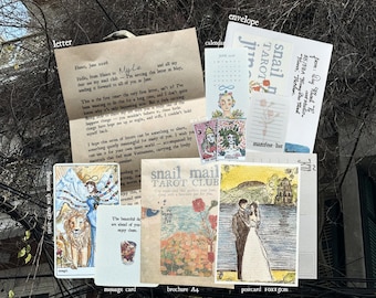Snail Mail Club | Maandelijkse tarotdoos, handgeschreven brief, spiritueel zelfzorgcadeau