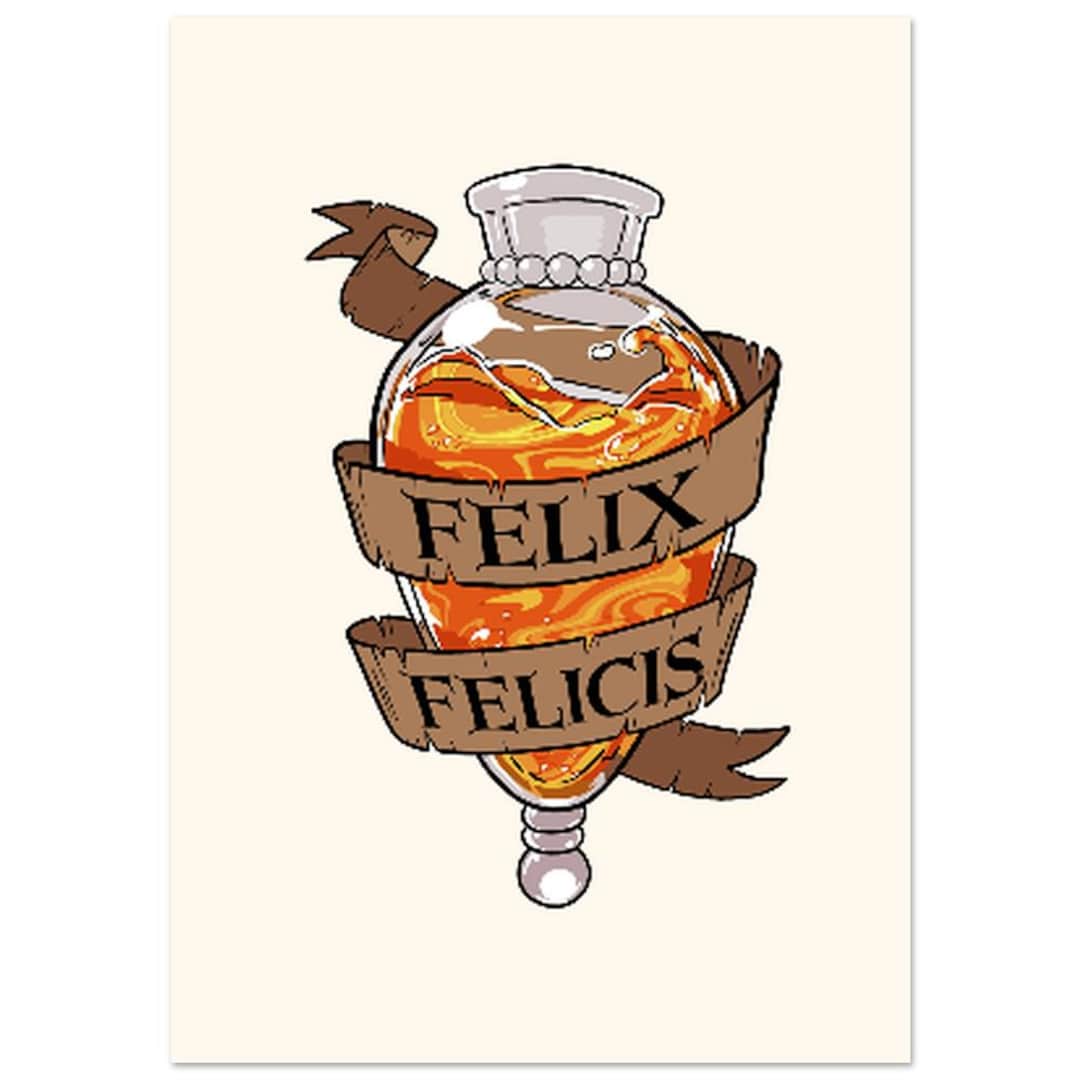 Poster Potion Felix Felicis Harry Potter - Etsy