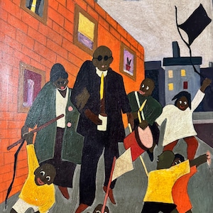 Oil painting on canvas by Jacob Lawrence