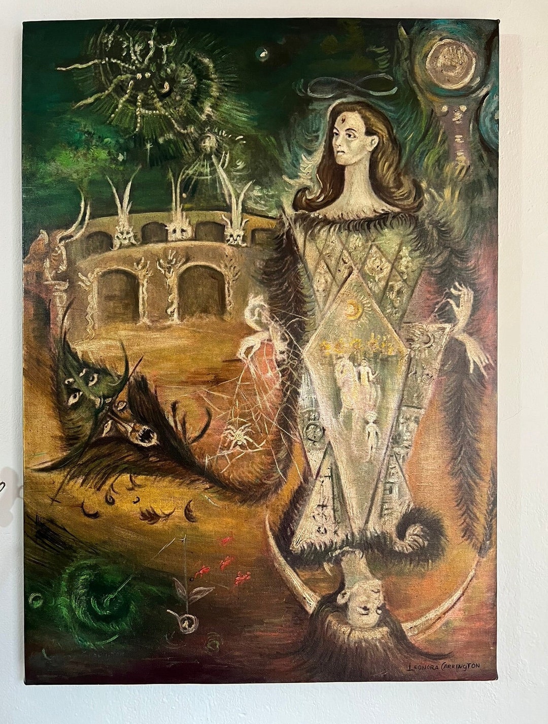 Leonora Carrington Oil on Canvas Signed - Etsy