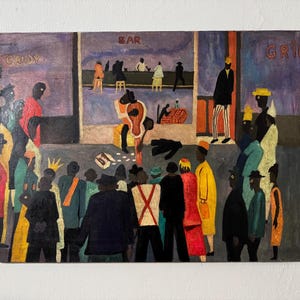 Oil painting on canvas by Jacob Lawrence