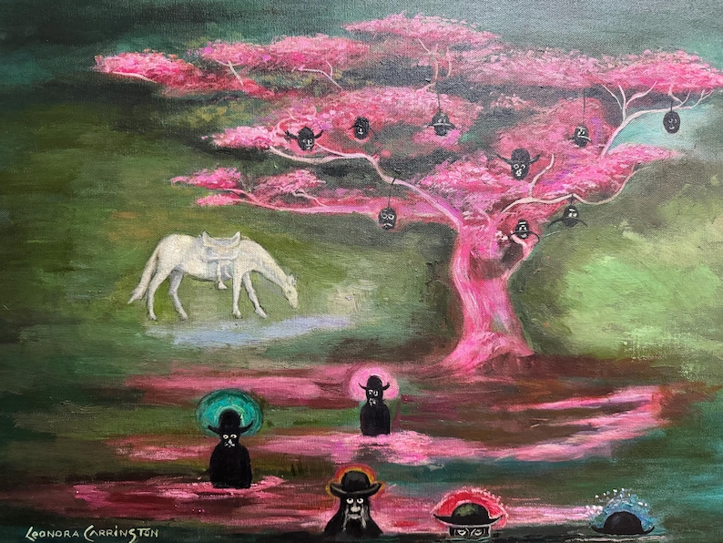 Leonora Carrington Oil Painting on Canvas - Etsy UK