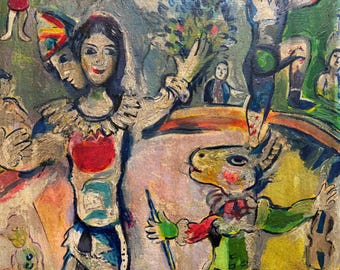 マルク・シャガール「7本の指を持つ自画像」1913年、高品質の手描き