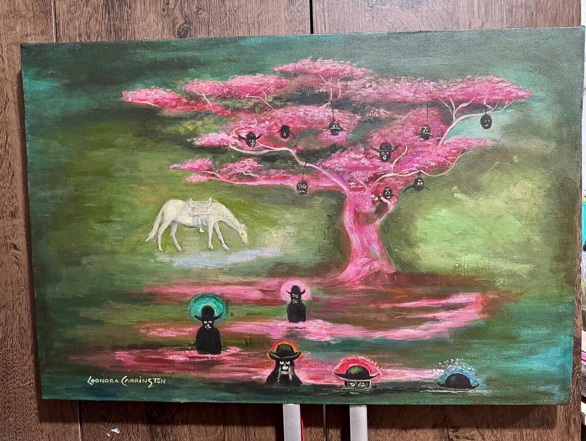 Leonora Carrington Oil Painting on Canvas - Etsy UK