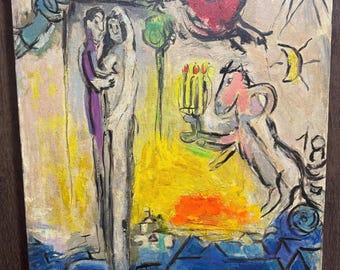 マルク・シャガール「7本の指を持つ自画像」1913年、高品質の手描き