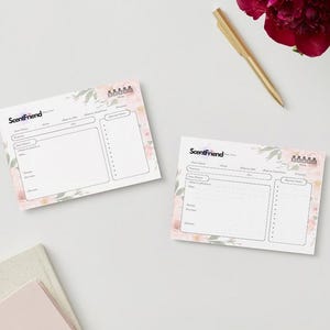 Printable Fragrance Journal ScentCard 4x6” & *FREE* Wishlist | Digital A6 Scent Organizer| Digital Perfume Tracker | Digital Body Mist Diary