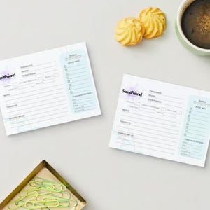 Printable Fragrance Journal ScentCard 4x6” & *FREE* Wishlist | Digital A6 Scent Organizer| Digital Perfume Tracker | Digital Body Mist Diary